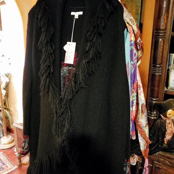JOHNNY WAS MOHAIR RIVER CARDIGAN SWEATER JACKET NWT * - Picture 4 of 7